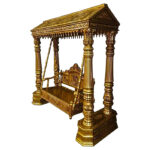 4-Pillar Shisham Wood Chinioti Swing with Handcrafted Carving