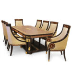 Chinioti Solid Wooden 8 Seater Dining Table Set