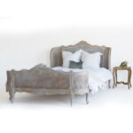 Classic Chinioti Bed Set Design with Hand-Carved Details & Cane Work