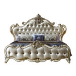 Classic Chinioti Bed Set Design with Hand-Carved Sheesham Wood
