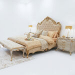 Gourmet Style Chinioti King Size Bed Set with Hand-Carved Sheesham Wood