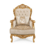 Most Beautiful Classic Sofa Set Design with High-Gloss Golden Finish - Image 2