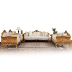 Most Luxurious Julliet 7 Seater Sofa Set with Hand-Carved Solid Sheesham Wood