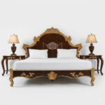Most Luxurious Turkish Style Wooden Bed Set Design