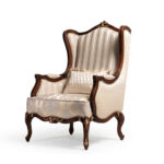 Classic 7 Seater Wooden Sofa Set with Brown & Golden Finish - Image 2