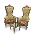 Chinioti Beautiful High Back Bedroom Chair Set