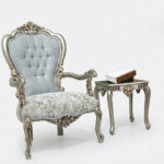 Chinioti Beautiful Victoria Style Bedroom Chair Set – Hand Carved Sheesham Wood