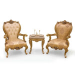 Most Luxurious Chinioti Bedroom Chairs Set – Hand Carved Solid Sheesham Wood